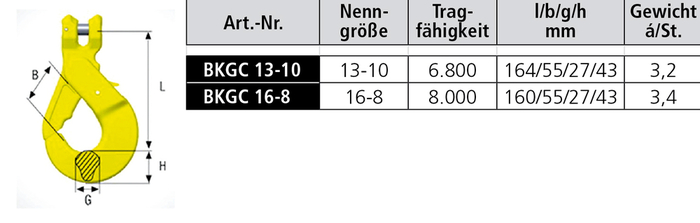 BKGC Containerhaken