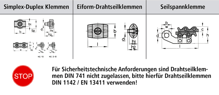 Drahtseilklemmen