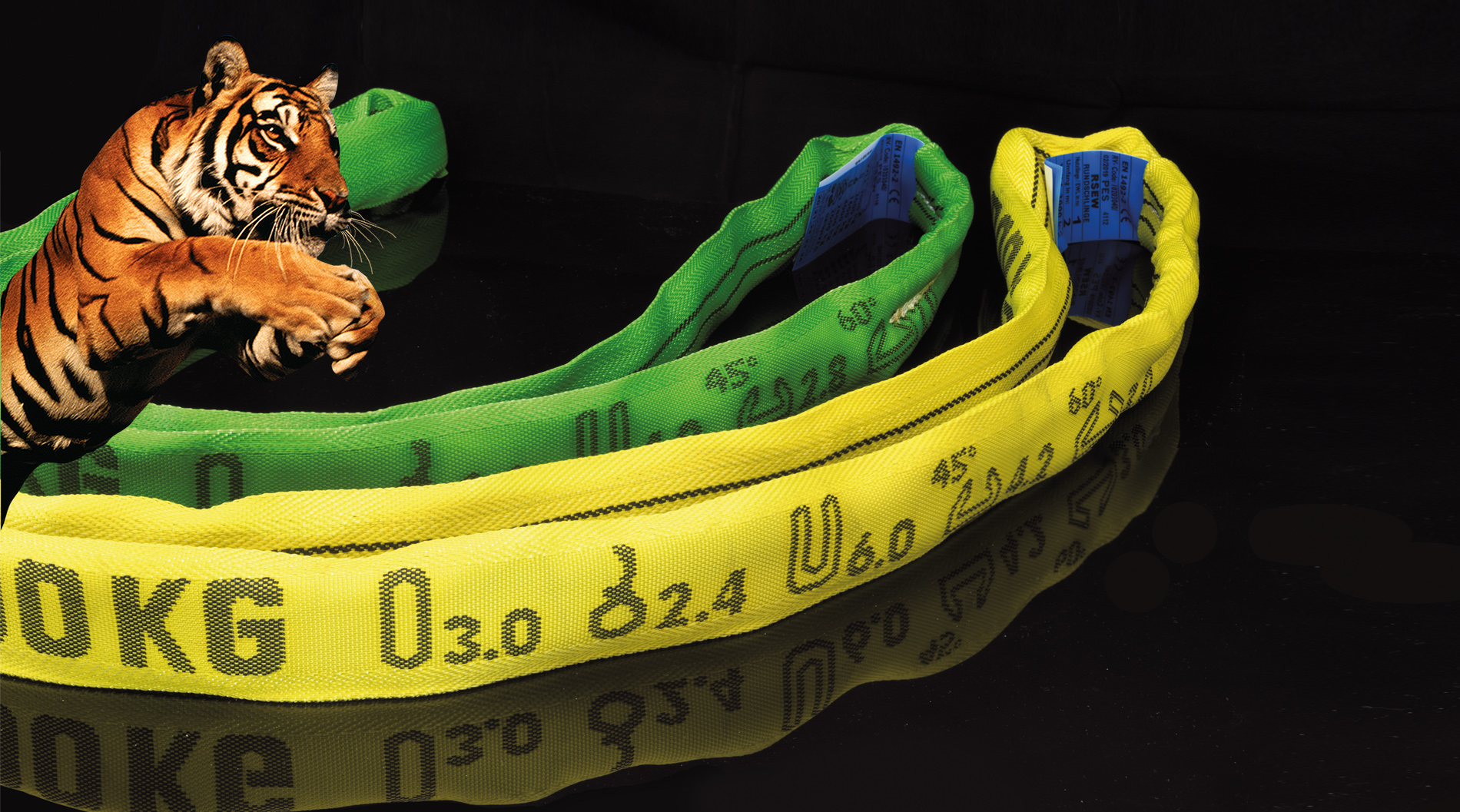 Rundschlingen › Rundschlingengehänge › Schutzschläuche / Kantenschutz › Sondergurtbänder › Beschlagteile&hellip;