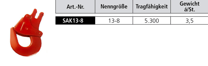 SAK Containerhaken 13-8